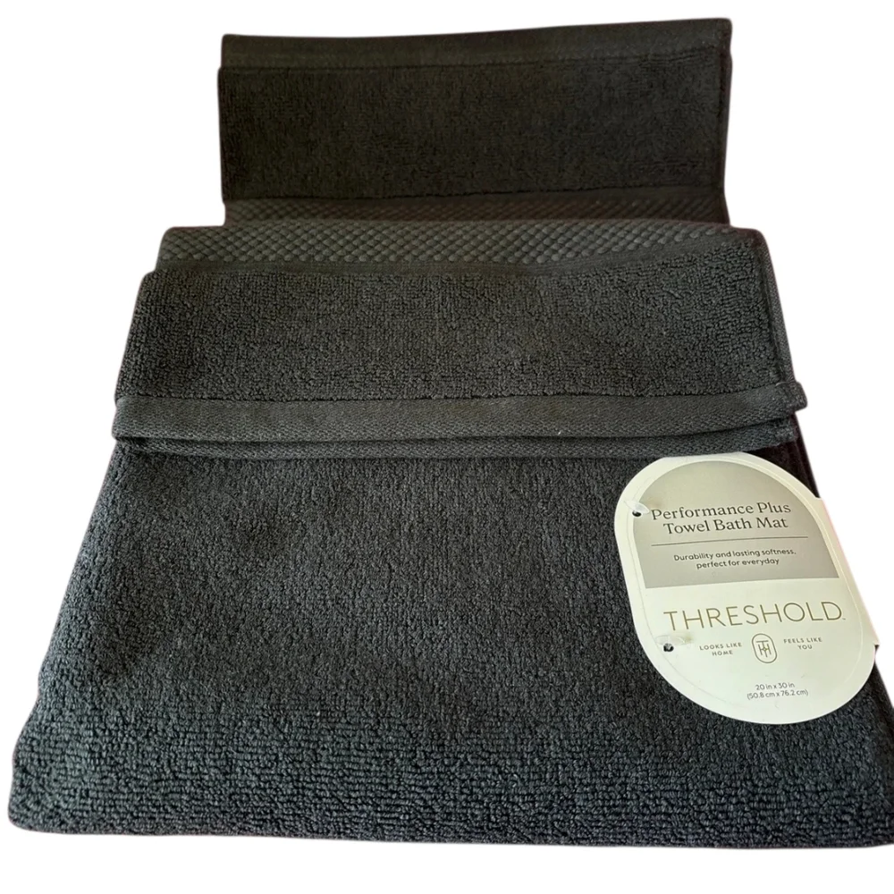 Performance Plus Black Bath Mat